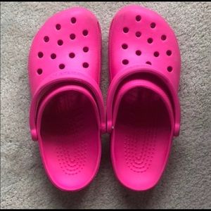 Pink Crocs